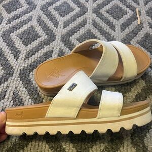 Reef Women's White Slide Sandals